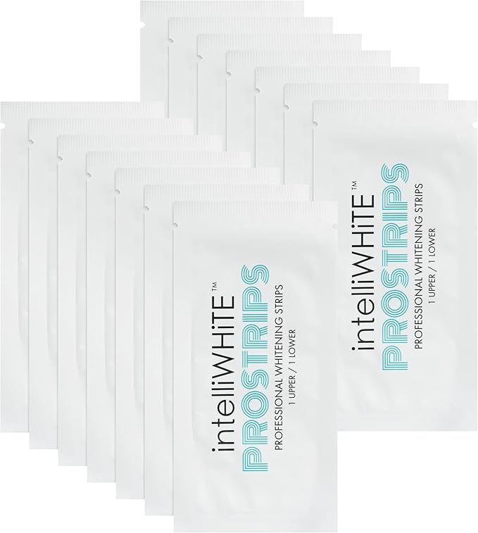 Prostrips - 12 Shades Whiter Teeth - 56 Enamel Safe REMINERALIZING Gentle Strips – 97% Had No Sensitivity - Bonus Size-Ruum Studio Home