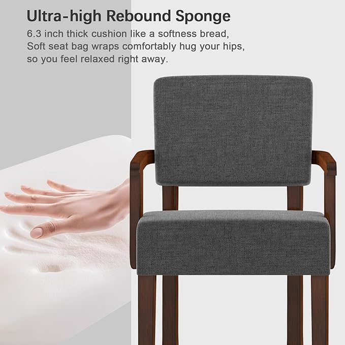 Oversize Accent Chair with Soft Seat and Armrests for Living, Dinning, Bedroom, Reading, Waiting Room-Ruum Studio Home