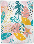 ICMOLYYENLO Tropical Green Leaves Tapestry, Exotic Leaves Beautiful Bedroom Wall Hanging, Floral Poster Blanket for Bedroom Living Room Dormitory Apartment 30x40 Inch-Ruum Studio Home
