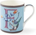 Spode Kit Kemp 12oz Mug, F Initial - Fine China Coffee Cup with Floral Alphabet Design, Custom Letter Mug for Unique Gift Giving - Personalized Kitchen Drinkware, Dishwasher Safe & Stylish-Ruum Studio Home