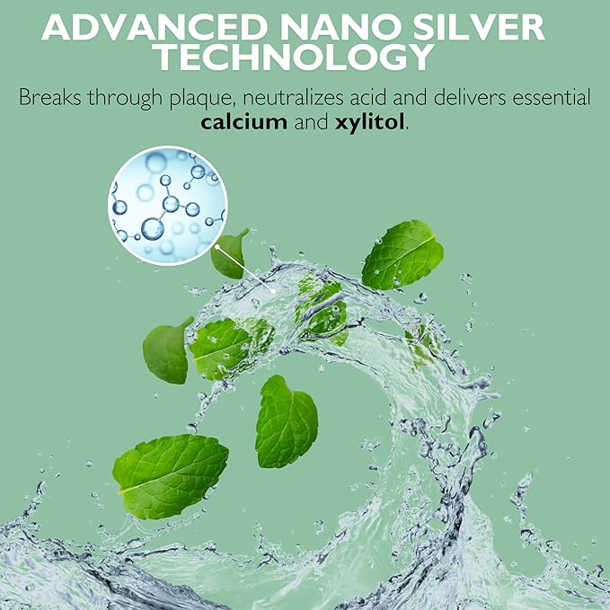Elementa Silver Non-Foaming Toothpaste Wintermint Flavor | 5 in 1 Teeth Whitening Gel 4 Fl oz | Dentist Formulated All Natural | Professional Whitening Gel | Fluoride Free | Fresh Breath-Ruum Studio Home