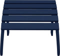 WestinTrends Outdoor Ottoman, Patio Adirondack Ottoman Foot Rest, All Weather Poly Lumber Folding Foot Stool for Adirondack Chair, Widely Used for Outside Porch Pool Lawn Backyard, Navy Blue-Ruum Studio Home