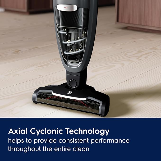 Electrolux WellQ7 Pet Cordless 2-in-1 Vacuum Cleaner with Motorized PetPro+ Nozzle for Easy Pet Hair Removal, 50-Minute Run Time, 2 Power Modes, Shale Gray-Ruum Studio Home