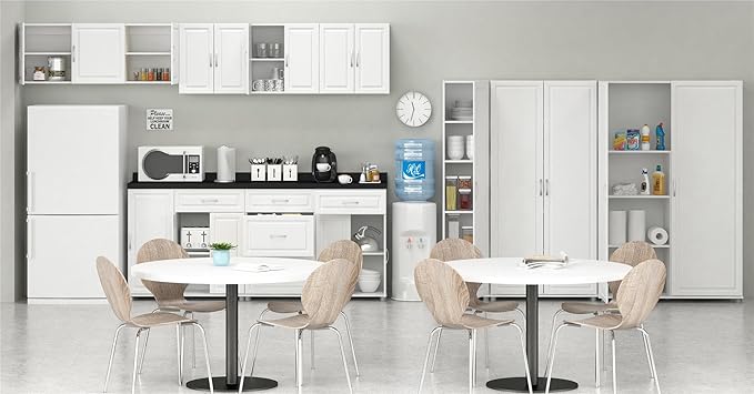SystemBuild Evolution Kendall 24" Utility Storage Cabinet - White-Ruum Studio Home