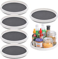 Set of 6, 12 Inch Non-Skid Lazy Susan Turntable, Lazy Susan Organizer for Cabinet, Pantry Organization, Kitchen Storage, Bathroom Sink Cabinet, Refrigerator, Countertop, Spice Rack (6 Pack 12 in)-Ruum Studio Home