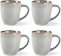 GBHOME Ceramic Coffee Mugs Set of 4, 12oz Stoneware Coffee Mugs Set For Dad Mom Women MEN, Light Weight Coffee Cups for Latte/Tea/Beer/Hot Cocoa, Dishwasher & Microwave Safe-Ruum Studio Home