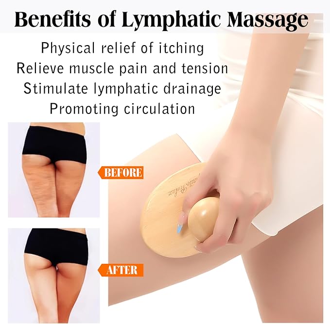 Wood Therapy Massage Tools Cellulite Massager Roller Wooden Body Brush Fascia Blaster Brush Body Shaping Professional Maderoterapia Kit Lymphatic Drainage Massager-Ruum Studio Home