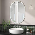 Bathroom Mirrors for Over Sink, Round Frameless Mirrors for Wall, 20x30 Inch Beveled Bathroom Mirror, Bathroom Vanity Circle Mirror for Bedroom Living Room Entryway Home Decor-Ruum Studio Home