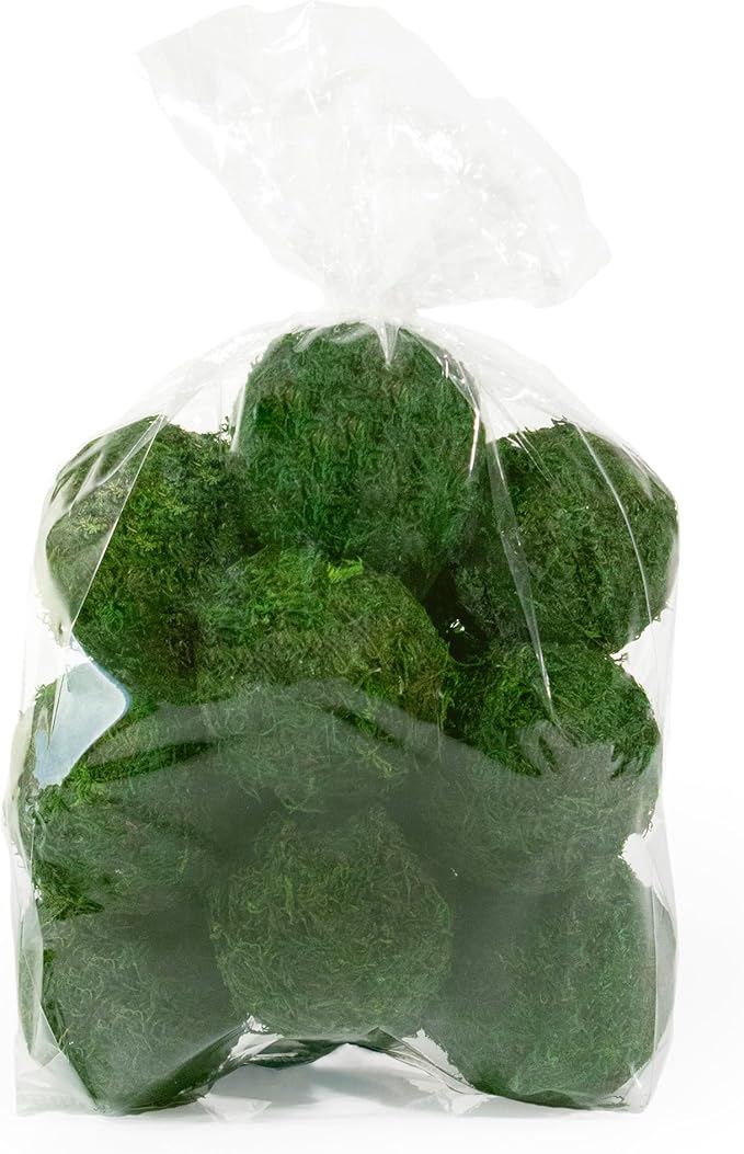 ANDALUCA Decorative Green Moss Balls Bowl Filler Orbs (Pure Moss)-Ruum Studio Home