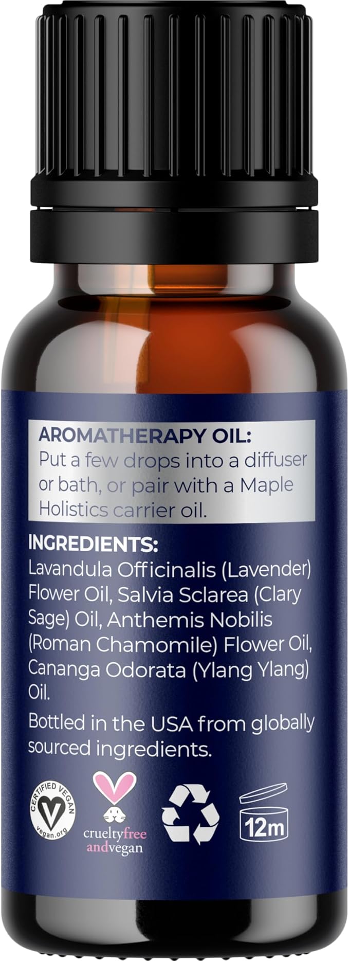 Sleep Essential Oil Blend for Diffuser - Dream Essential Oils for Diffusers Aromatherapy and Relaxation with Clary Sage Ylang-Ylang Roman Chamomile and Lavender for Sleep Time Support (10mL)-Ruum Studio Home