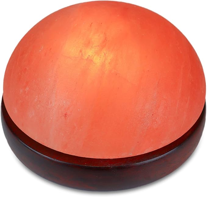 Himalayan Secrets® Salt Dome Lamp | for Warming Up Hands and Feet (9" Diameter)-Ruum Studio Home