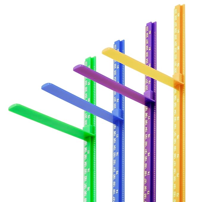 Growth Chart for Wall, Children Height Measurement,3D Removable Growth Height Chart,Splicing Height Ruler for Kids Baby Nursery 79 inch (Purple)-Ruum Studio Home