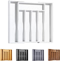 Bellsal White Silverware Organizer Kitchen Drawer Organizer Expandable Bamboo Utensil Holder Cutlery Tray for Kitchen Utensil and Flatware Bedroom Office-Ruum Studio Home