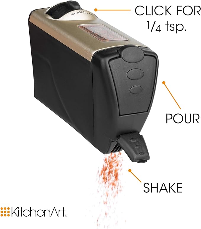 KitchenArt 57010 Select-A-Spice Auto-Measure Carousel Professional Series, Satin-Ruum Studio Home