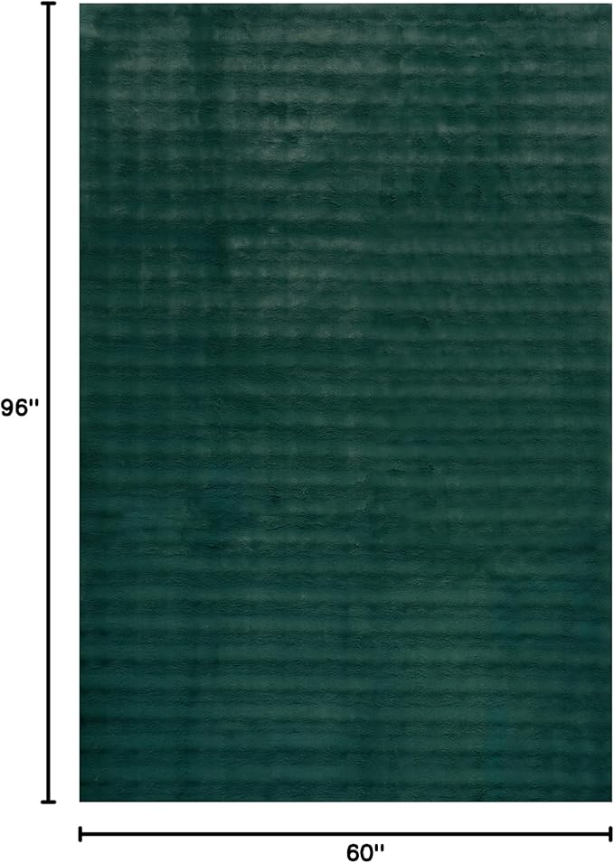 nuLOOM Jeni Checkered 5x8 Machine Washable Area Rug for Living Room Bedroom Dining Room Kitchen, Hunter Green-Ruum Studio Home
