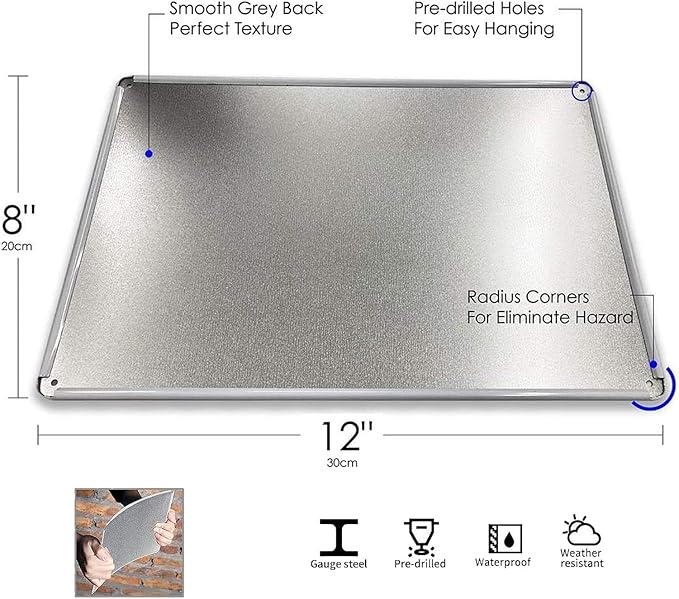 Garage Signs Metal Wall Decor - Vintage Tool Rule Metal Tin Signs for Men, Funny Shop Accessories Bar Decoration for Man Cave 8x12 Inch-Ruum Studio Home