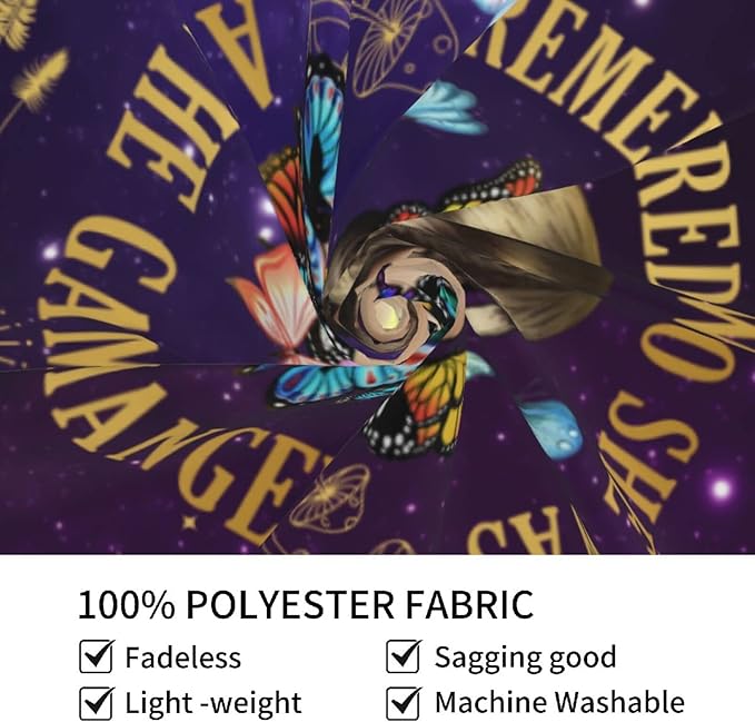 Inspirational Quote Tapestry She Remembered Who She Was And The Game Changed Positive Quotes Wall Decor,Uplifting Encouragement Gifts Inspirational Gift for Women Girls Tapestry for Bedroom 60"x50"-Ruum Studio Home