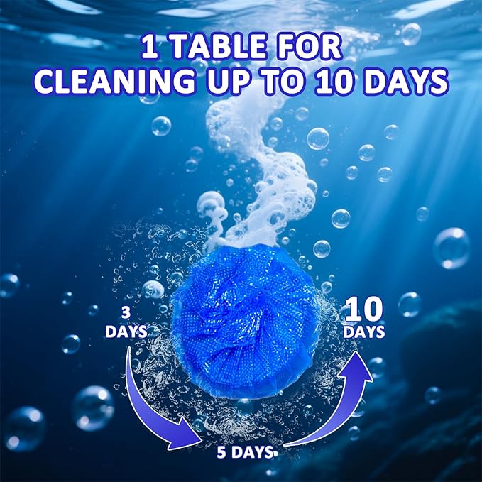 coldchill Toilet Bowl Cleaners 20 PACK, Long-Lasting Toilet Bowl Cleaner Tablets with Sustained-Release Technology Against Tough Stains, Automatic Toilet Cleaner for Deodorizing & Descaling-Ruum Studio Home