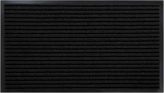 Yimobra Front Door Mat Outdoor Indoor Entrance, 100% Waterproof All-Season All Weather Doormat, Welcome Matt Outside Entry, Non Slip, Low Profile, Heavy Duty Patio Porch Floor Mats,36 x 24,Black-Ruum Studio Home