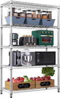 1750 LBS Storage Shelves 5-Tier Utility Shelving Unit Steel Organizer Wire Rack for Home,Kitchen,Office,Garage, Capacity 17.7" D x 47.2" W x 72.3" H-Ruum Studio Home