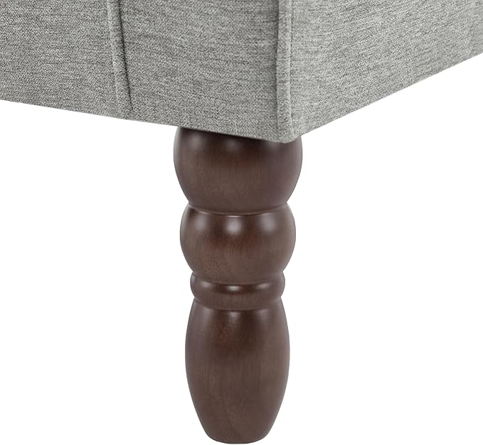 UIXE High Back Accent Chairs Set of 2, Upholstered Armchair in Fabric, Retro Wingback Arm Chair for Living Room, Comfy Single Sofa Bedroom Reading Seat with Solid Wood Legs - Light Gray-Ruum Studio Home