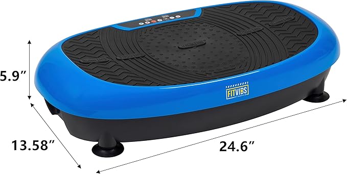 Vibration Plate Exercise Machine Workout Vibration Fitness Platform with Resistance Loops and Resistance Band, 2D, 3D or 4D-Ruum Studio Home