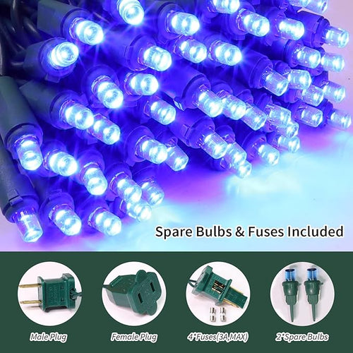 100 Count Blue - String Lights - 21.6FT LED Christmas Lights, Mini led Lights for Indoor Outdoor Home Holiday Party Wedding Independence Day Decoration-Ruum Studio Home