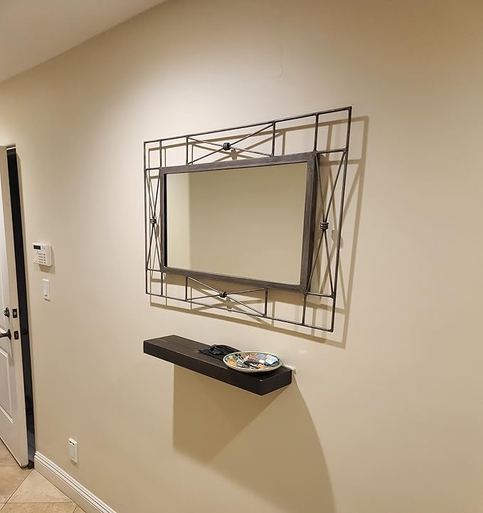 joelsantiques 30 Inch Wooden Floating Shelves for Wall - 30x6x2 in - Made of Natural Wood - Long Heavy Duty Rustic Wall Shelves for Bedroom - Perfect for Living Room, Kitchen - Mocha-Ruum Studio Home