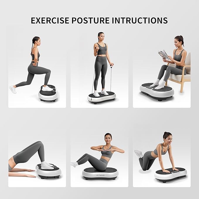 Vibration Plate Exercise Machine, 24" x 14" Extra-Large Vibration Plate for Lymphatic Drainage, Vibration Plates for Weight Loss, Relaxing, Recovery-Ruum Studio Home