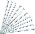 50/100/150 Pack 6" Solid Galvanized Non-Rust Metal Garden Stakes Spiral Landscape Edging Anchors for Paver Edging, Gardening, House Construction, etc (100)-Ruum Studio Home
