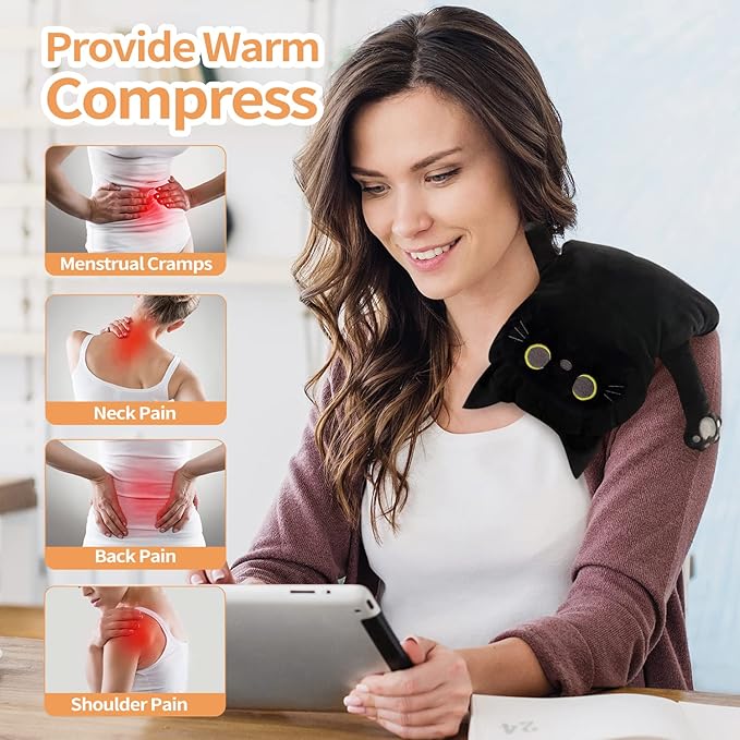 2PCS Large Microwave Heating Pads for Cramps Pain Relief, Moist Microwavable Period Menstrual Heat Packs, Cordless Warm Compress Gift for Mothers Day, Birthday, Thanksgiving, Christmas, 21*12" + 17*9"-Ruum Studio Home