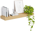 Heimlove 12" Deep Floating Shelves, 36 x 12 Inch Wall Mounted Long Floating Shelf with Invisible Brackets, for Home Decor, Bedroom, Kitchen, Living Room, Bathroom - 1 Pack, Oak-Ruum Studio Home