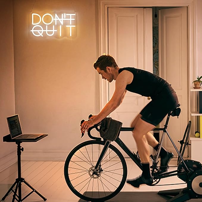 Don't Quit LED Neon Sign for Wall Decor, DO IT Neon Lights Party Decorations, USB Powered Switch Neon Lights lighting adjustable for Office Room, Gym Room, Man Cave, Gamer Room-Ruum Studio Home