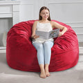 Hobestluk 4FT Bean Bag Chair Giant Bean Bag Chairs for Adults Large Bean Chairs with Removable Cover, Beanbag Chair with Filler, Adult Bean Bag Chairs for Living Room, Bedroom-Ruum Studio Home