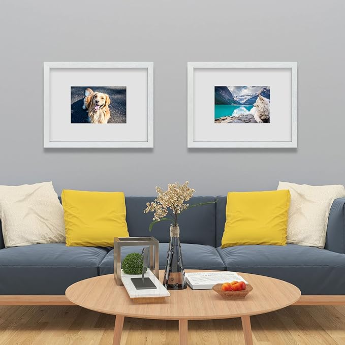 VCK 18x24 Poster Frames 3 Pack White MDF Wood and Polished Plexiglass Frame,Display Pictures in Horizontal and Vertical…-Ruum Studio Home