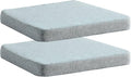 Chair Cushion for Dining Chairs with Ties Non Slip Memory Foam Kitchen Room Chair Pads 2 Pack 17x16 Inch, Light Gray-Ruum Studio Home
