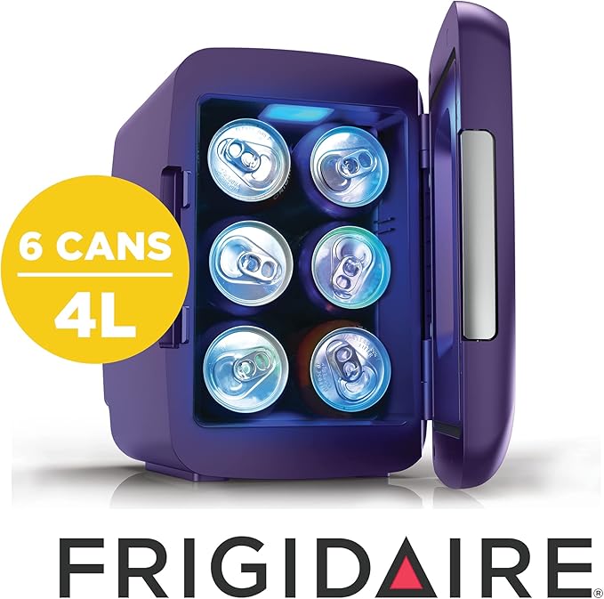 Frigidaire EFMIS179 Gaming Light Up Mini Beverage Refrigerator, Purplehaze-Ruum Studio Home