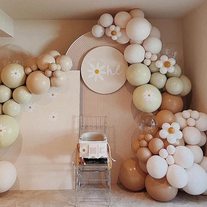 130pcs Coffee Brown Balloons Different Sizes 18" 12" 10" 5" Tan Latex Balloon Garland Arch Kit for Birthday Baby Shower Graduation Wedding Gender Reveal Anniversary Party Decorations-Ruum Studio Home