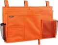 Surblue Caddy Hanging Organizer Bedside Storage Bag for Bunk and Hospital Beds, Orange, L-Ruum Studio Home