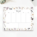 Bliss Collections Weekly Planning Pad, To Do List Notebook - Undated Tear-Off Sheets Notepad - Work Calendar, Organizer, Scheduler for Goals, Tasks - Shade Garden, 8.5" x 11", 50 Sheets-Ruum Studio Home