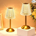 Liliful 4 Pcs LED Portable Cordless Table Lamp Touch Battery Operated Rechargeable Desk Lamp 3 Color Dimmable for Bedroom Living Room Dining (Classic Style,Gold)-Ruum Studio Home