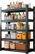 Over The Washer and Dryer Storage Shelf with Baskets, Multi Functional Storage Rack Storage Shelf Organizer Black for Laundry Room,Suit Washing Machine Width Within 32.6", Hold 500 lb, Black-Ruum Studio Home