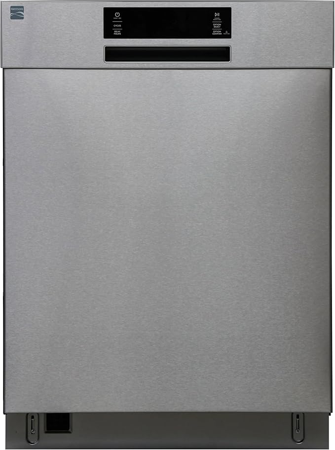 Kenmore 24" Built-in Stainless Steel Tub Dishwasher SmartWash, UltraWash, SmartDry Plus, MoreSpace Adjustable Rack, Energy Star Certified, Fingerprint Resistant-Ruum Studio Home