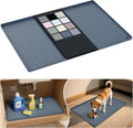 URMONA Waterproof Silicone Under Sink Mat 19'' x 19'' Shelf Liner for Kitchen and Bathroom, Cabinet and Counter Protector, Storage and Organizers, Litter Mat, Pet Cat Puppy Essentials(Dark Grey)-Ruum Studio Home