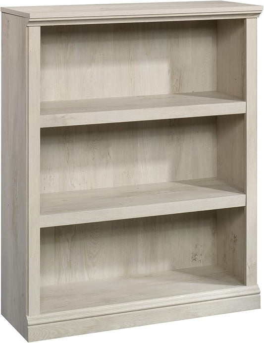 Sauder Miscellaneous Storage 3-Shelf Bookcase/ book shelf, Chalked Chestnut finish-Ruum Studio Home