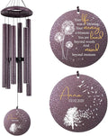 Sympathy Wind Chimes, Personalized Wind Chime for Loss of Loved Ones, Customized Tree Bird Wind Chimes, Commemorative Wind Chime Deep Tone (36inch)-Ruum Studio Home