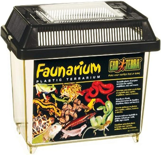 Exo Terra Faunarium, Plastic Reptile Terrarium, Mini, PT2250-Ruum Studio Home
