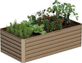 8x4x2 ft Raised Garden Bed, Large Metal Planter Raised Beds, Planters for Outdoor Plants for Vegetables, Flowers, Herbs, Fruits, and Succulents.-Ruum Studio Home