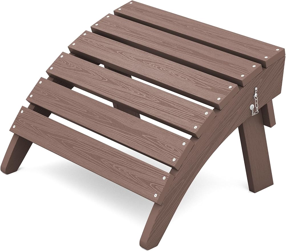 KINGYES Folding Adirondack Ottoman for Adirondack Chair, Coffee-Ruum Studio Home