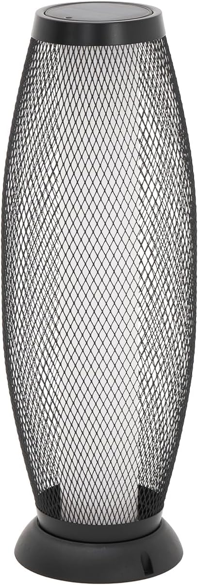Patio Solar Light Flickering Flame Solar Lamps Hollow Out Waterproof Outdoor Lantern Metal Decorative Lights for Deck Porch Yard-Ruum Studio Home